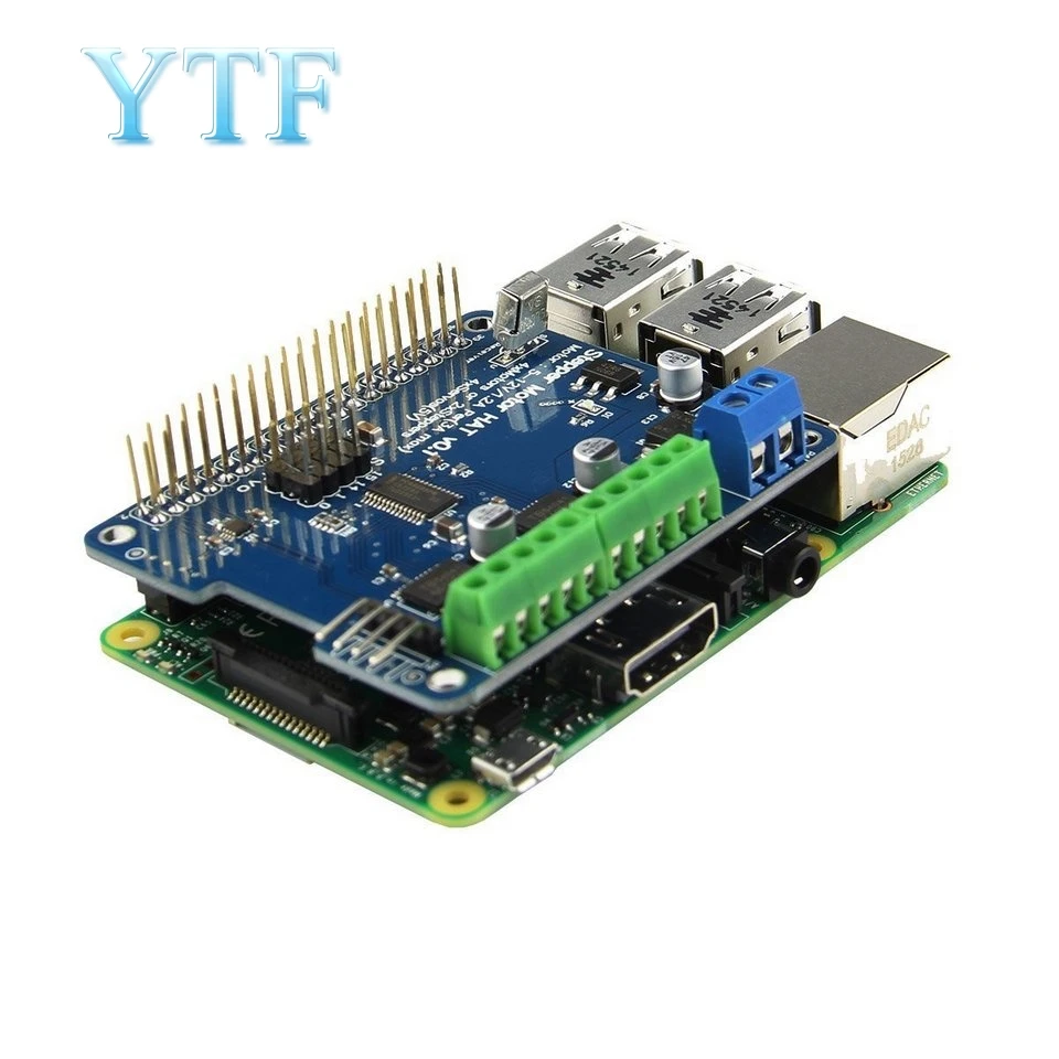 Новинка! Шаговый двигатель B + плата расширения робота Серводвигатель для Raspberry Pi 3