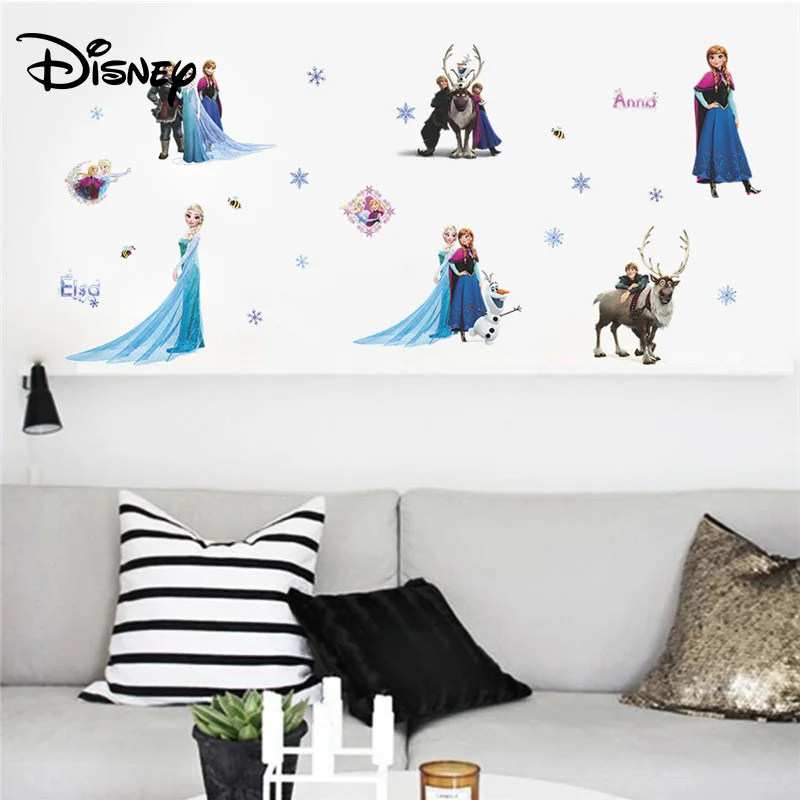 Disney мультфильм аниме наклейки ледяной холодный Романтика мальчики и девочки