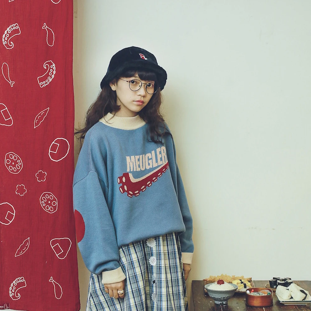 

Spring New Women Pullover Sweaters Octopus Whisker Jacquard Cotton Female Knitwear Autumn Knitted Tops Crew Collar Oversized