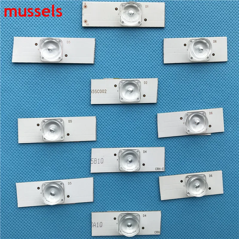 32&quot-65&quot inch TV Led Strips 3v Bulbs Diodes Optical Concave Lens Fliter Backlight w/ cable Double-side Tape 10pcs/pack 40bags/lot |