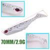 5pcs/lot Silicone soft Bait Worms Fishing Lures Jig Wobblers 70mm 2.9g T-Tail Rubber Artificial Lure Shads Bass Pesca Tackle ► Photo 2/6