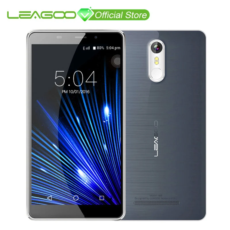 Смартфон LEAGOO M8 5 7 дюймовый экран HD IPS Android 6.0 четырехядерный процессор MT6580A ОЗУ 2 Гб +