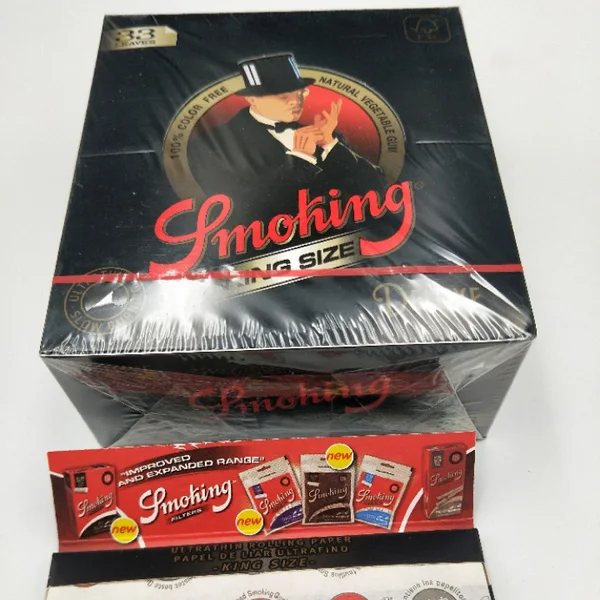 

50pcs Smoking Booklets 110mm Good Quality King Size Brown Rolling Paper Lighters cigarette rolling paper Smoking Accessories