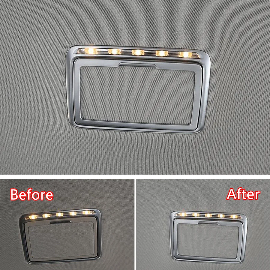 For Mercedes Benz E Class W213 E200l 300 2016-2018 Car Interior Rear Reading Light Lamp Frame Trim Styling Parts ABS For Mercedes Benz E Class W213 E200l 300 2016-2018 Car Interior Rear Reading Light Lamp Frame Trim Styling Parts ABS