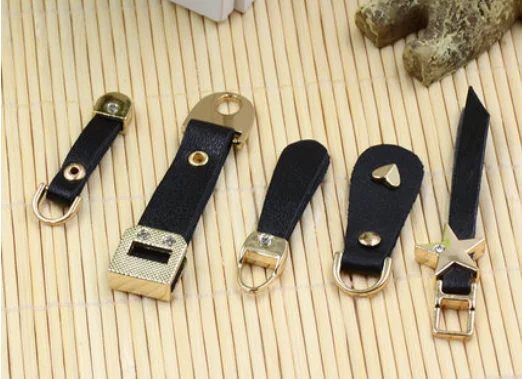Аксессуары для тканевых сумок с молнией и подвеской из кожи|zippers pendant|slider zipperzipper