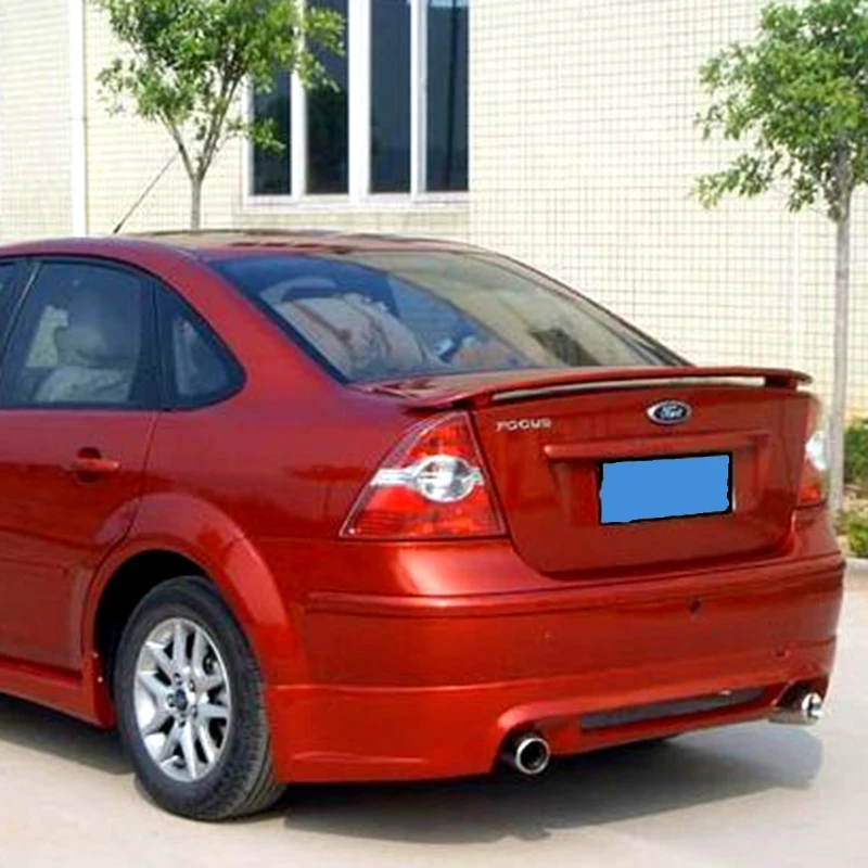 Для ford focus 2009 2010 2011 высокое качество АБС пластик украшение в виде хвостового крыла Спойлер для ford focus спойлер