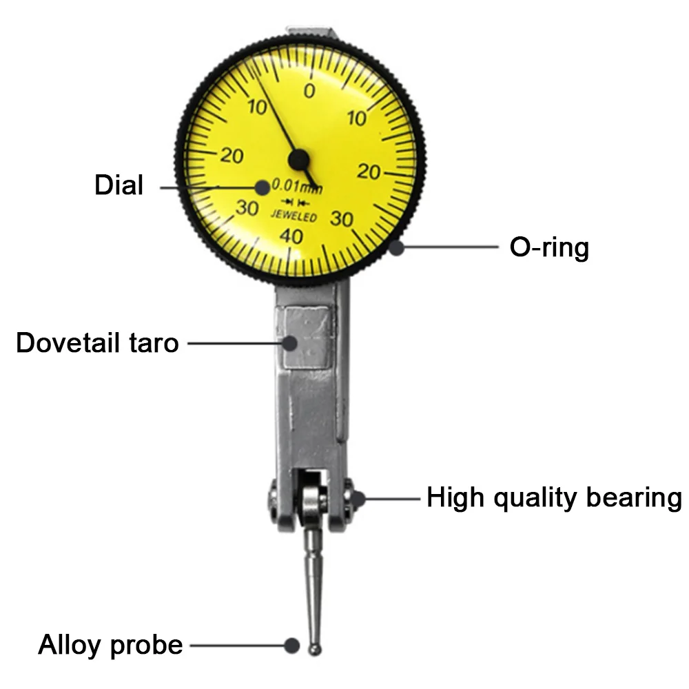 Высокоточный точный циферблат тест 0-0,8 мм рычаг индикатор измерительный инструмент рычаг манометр