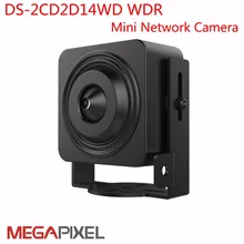 DS-2CD2D14WD WDR Mini Network Camera 1MP Pin hole Mini IP Camera 120db WDR hik-connect iVMS4200 iVMS4500 Easy IP