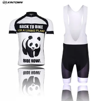 

Popular XINTOWN Men Team White Bike Jerseys Shorts mtb Pro Cycling Jersey Pandon Cycling Clothing Sports Bike wear Short sleeve