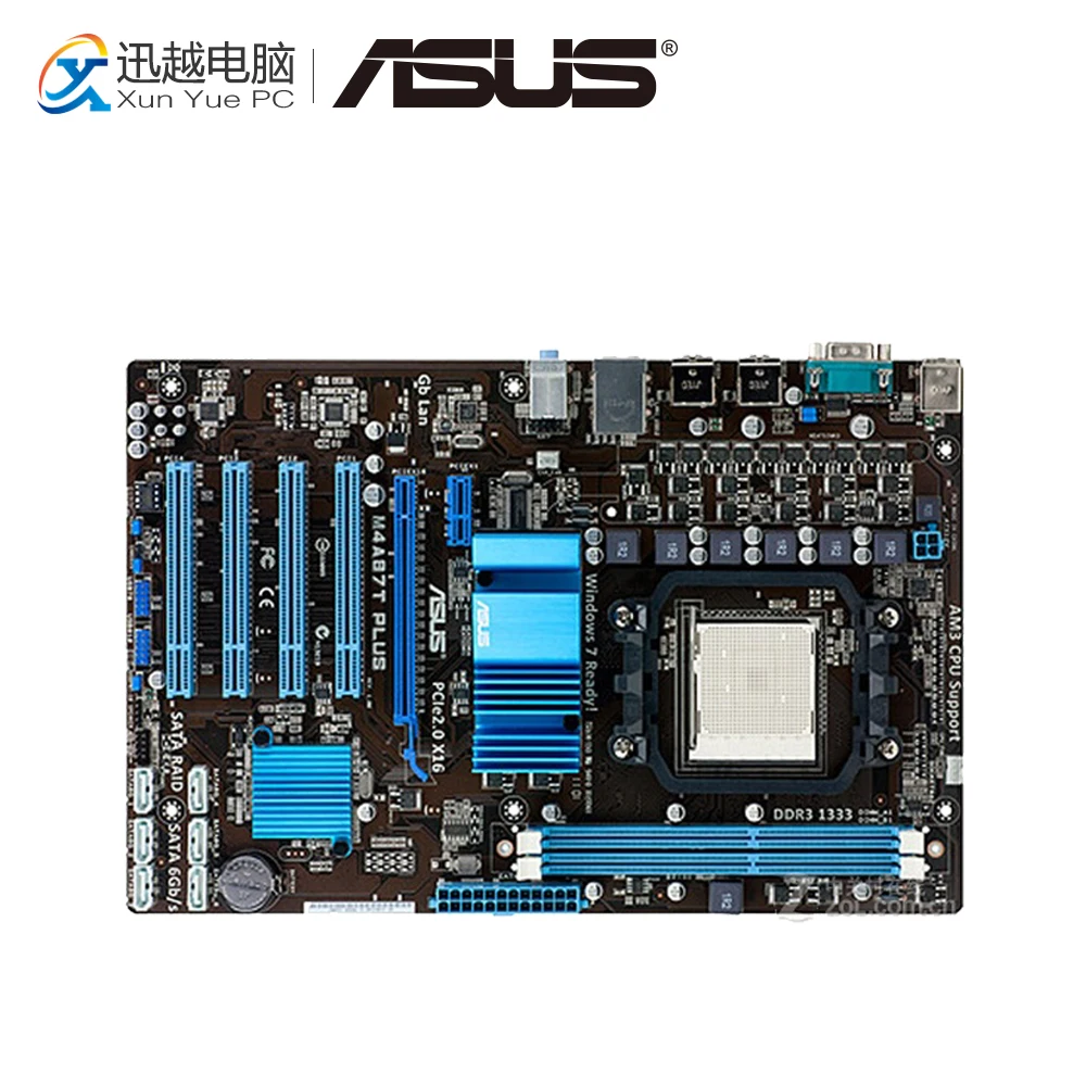 

Asus M4A87T PLUS Desktop Motherboard 870 Socket AM3 DDR3 SATA3 USB2.0 ATX