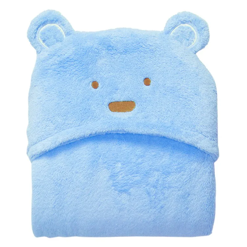 

Cute Cartoon Animal Towel Toddler Baby Blankets Flannel Baby Kid's Cartoon Hooded Bath Towel