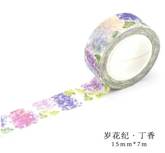 1 шт. пышные цветы и животные 5 см * 7 м|adhesive tape diy|label masking tapeanimal washi |
