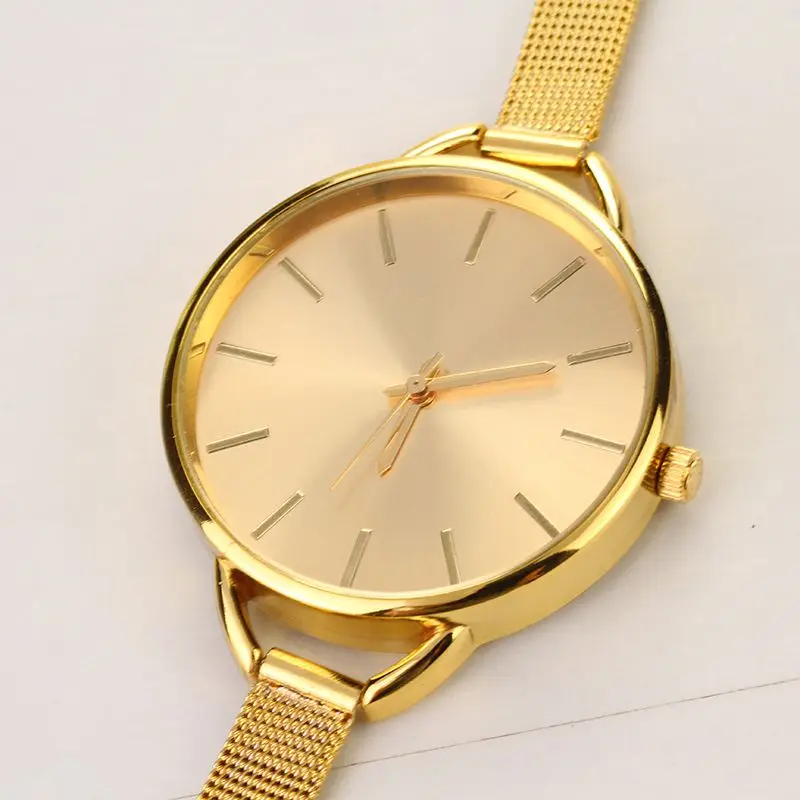 Роскошные золотые серебряные часы-браслет для женщин модные сетчатые часы платье для девочек кварцевые наручные часы для женщин s Reloj Relogio Feminino