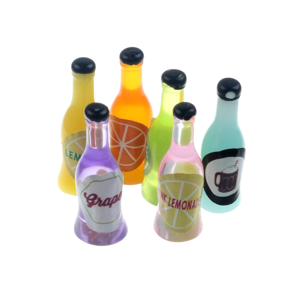 

20Pcs Mixed Resin Wine Bottle Decoration Crafts Flatback Cabochon Scrapbooking Fit Phone Embellishments Accessories
