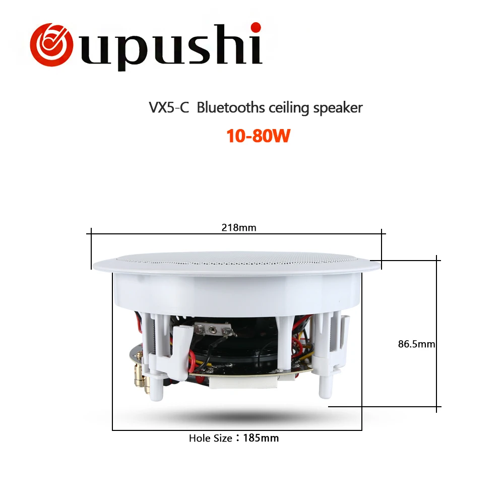 Oupushi VX5-C VX6-C bluetooth динамик 8 ом коаксиальный кабель Hi-Fi потолочный Динамик 2-путь домой Театр 6,5 дюймов фоновой музыки Динамик