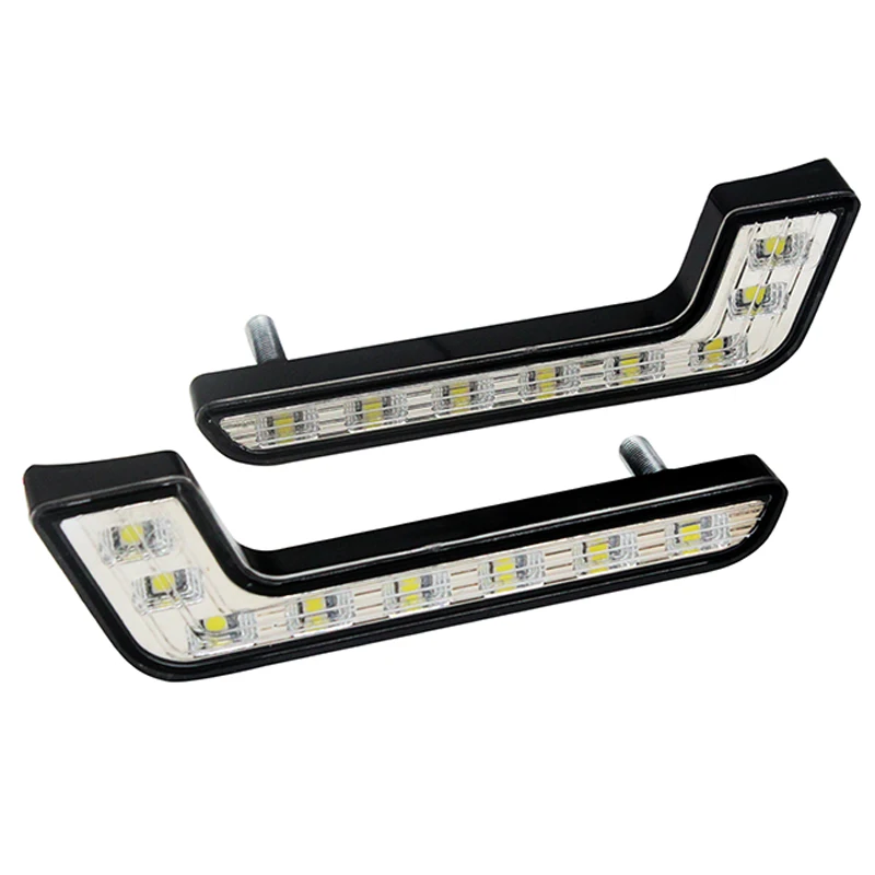 SUNKIA Car External Lights High Power L-Type Waterproof DRL Daytime Running Light Fog Driving Day Lamp with On/Off Fucnction SUNKIA Car External Lights High Power L-Type Waterproof DRL Daytime Running Light Fog Driving Day Lamp with On/Off Fucnction