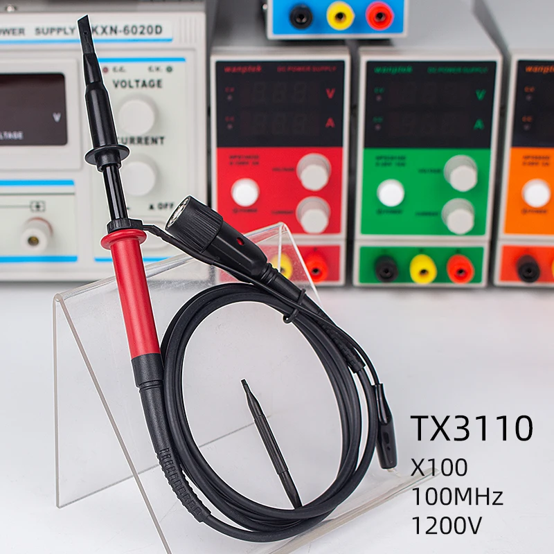 

Wanptek TX3110 Oscilloscope Probe Meter Pen 100MHz 1200V Oscilloscope Probe Alligator Clip Test Probe Kit wholesale
