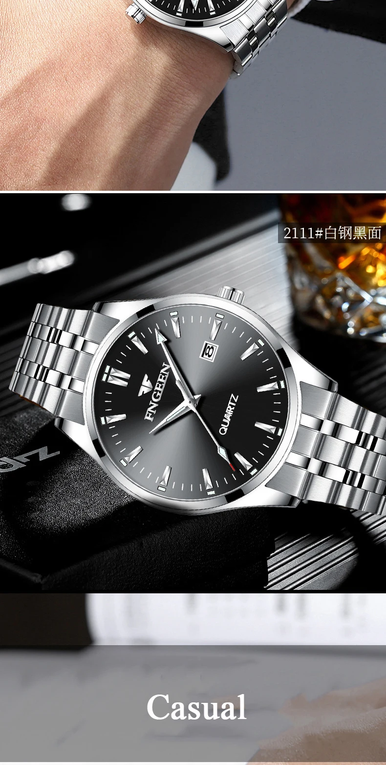 Relogio Masculino мужские часы Топ бренд Роскошные модные кварцевые часы мужские часы спортивные деловые наручные часы Прямая поставка