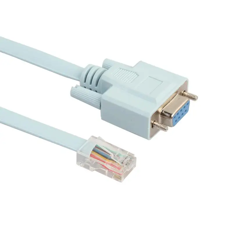 2017 Новый консольный кабель RJ45 до DB9 CabConsole 72-3383-01 для Cisco Switch Router JU29 Прямая поставка |