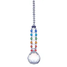 30 мм Красочные осветительные шары аксессуары Подвески украшения дома солнечные кристаллы Запчасти для люстры