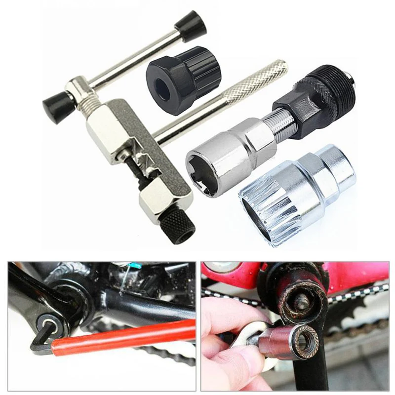 

4Pcs Bike Bicycle Repair Tool Sets Bicycle Crank Puller Removal Universal Remover Multifunction Bike Bicycle Tools Sets