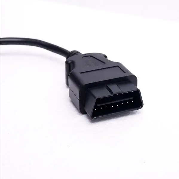 ELM327 30 см OBDII 16 контактный Удлинительный кабель OBD2 штекер гнездо коннектор