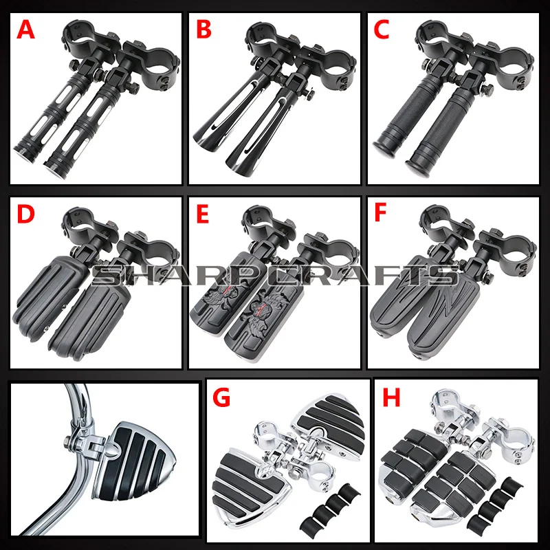 Buy 1" 1 1/4" 1.25" Universal Motorcycle Highway Crash