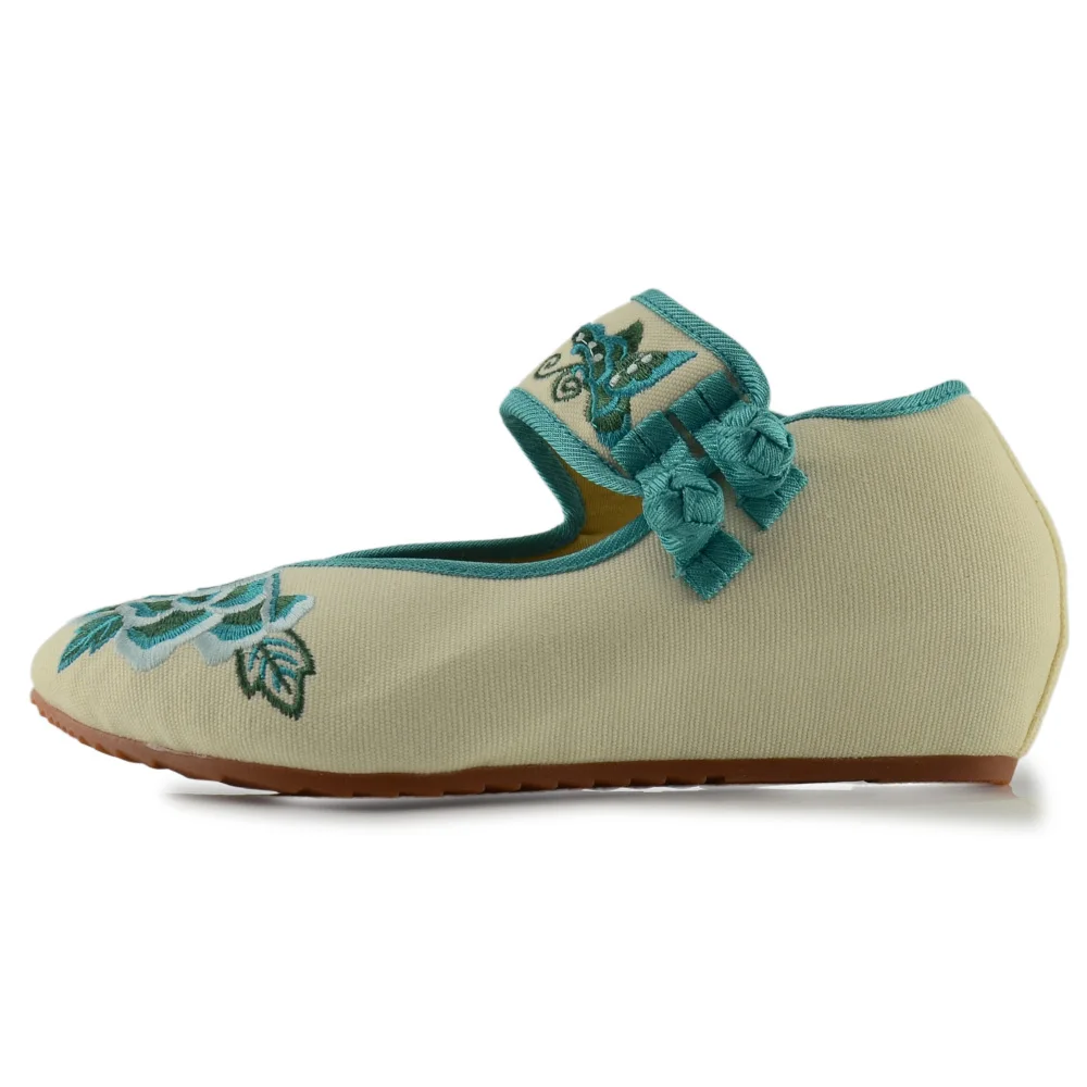 Ceyaneaoвесенние женские парусиновые балетки в стиле «Старый Пекин»; винтажные туфли с вышивкой и острым носком ручной работы из дышащего хлопка; E1332