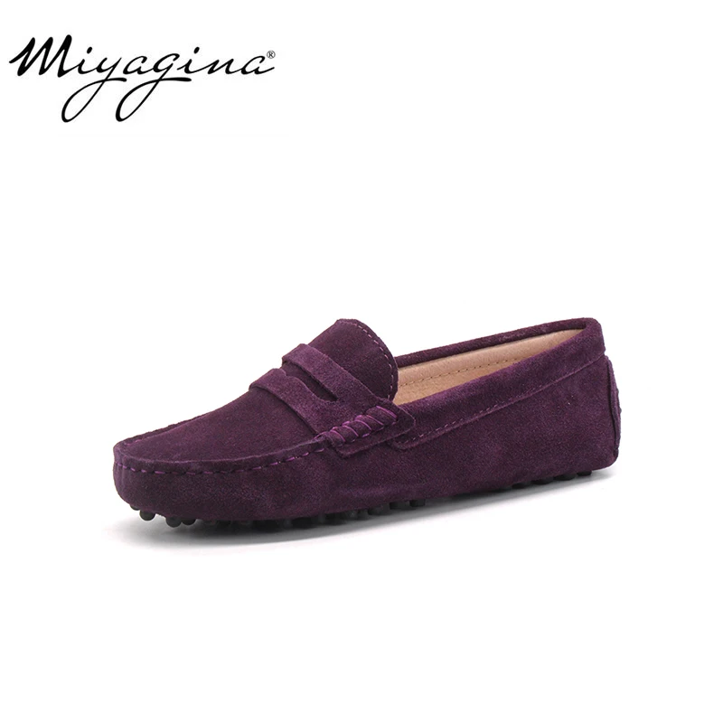 

GRWG Shoes Women Genuine Leather Spring Flat Shoes Casual Loafers Slip On Women's Flats Shoes Moccasins Lady Driving Shoes