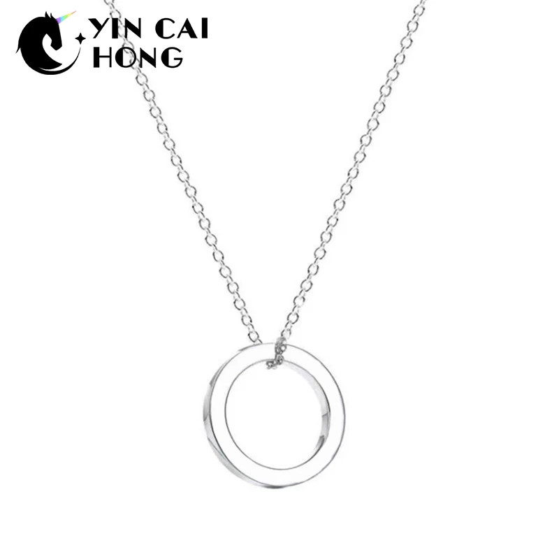 

YCH Charm Gift 925 Sterling Silver Round TIFF Attractive Elegance Temperament Necklace World Jewelry