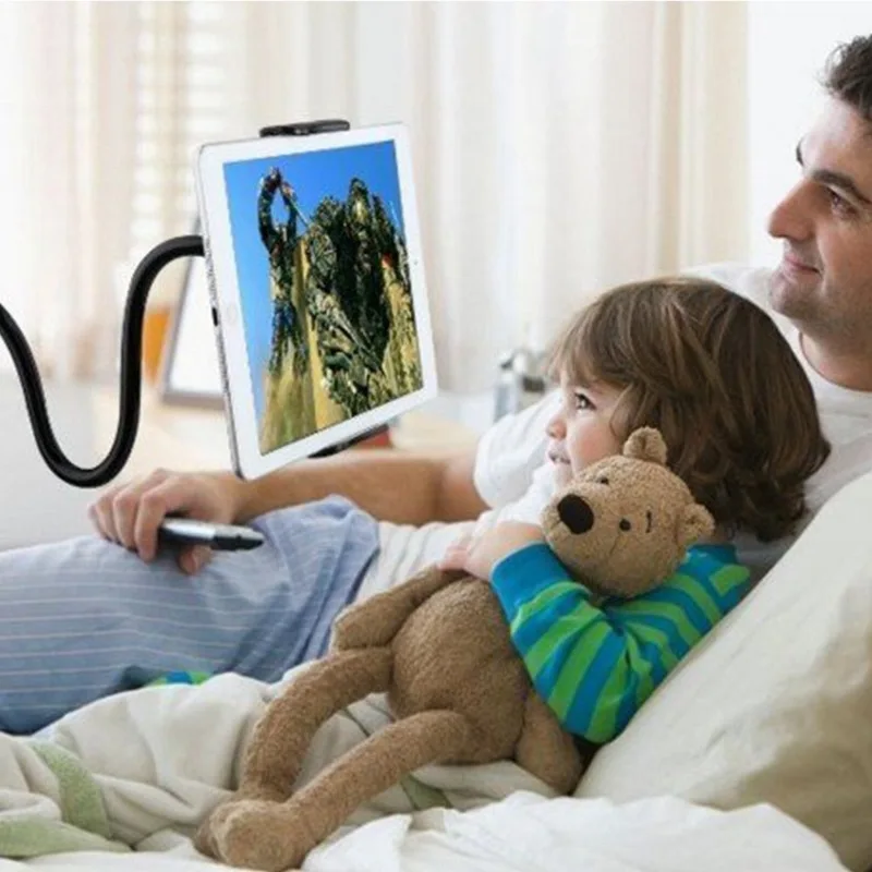 Portefeuille Gooseneck Flexible Long Arm Lazy Bracket Phone Holder Cellphone Stand Clip For iPad mini Tablet 360 Degree Rotating (3)