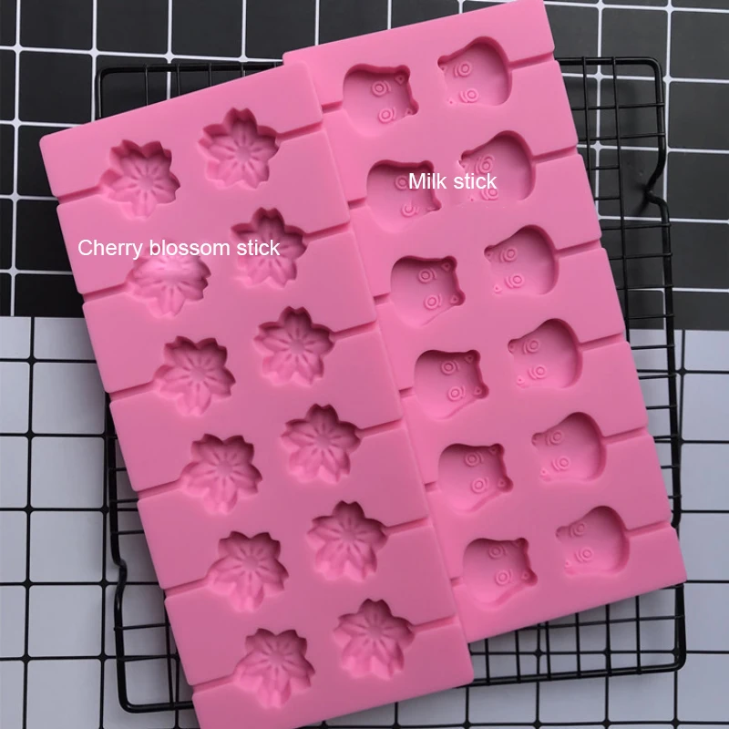 YIBO 3D Сакура силиконовые формы розовый торт Конфеты Шоколад леденец