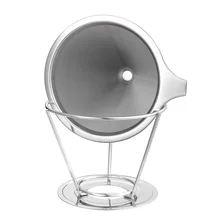 Нержавеющая сталь двойной Слои сетки Кофе фильтр для Офис Кофе фильтры