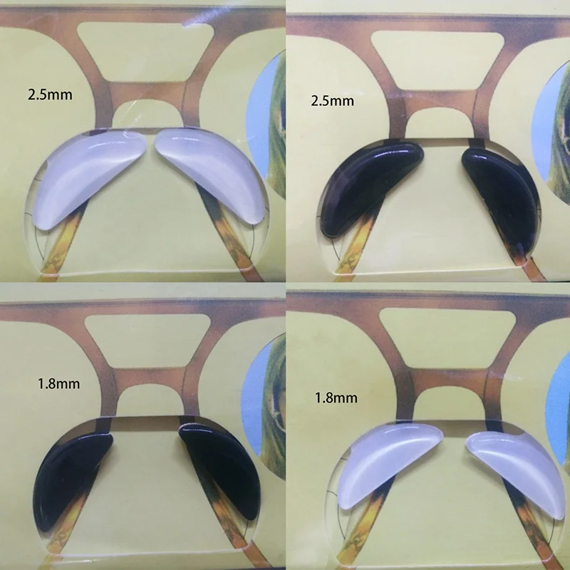 Новая 5 пар очков Солнцезащитные очки клейкие силиконовые Нескользящие палочки на носоупоры