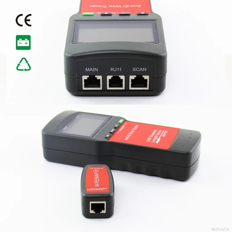 

NOYAFA NF-8200 Phone Telephone Wire Tracker Diagnose Tone Tracer with LCD LED LAN Network Cable Tester RJ45 RJ11