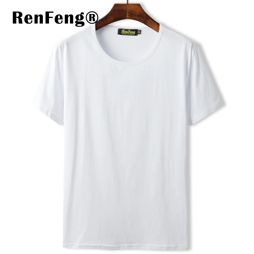 Мужская Уличная футболка camisetas masculina черная Однотонная оверсайз модная одежда