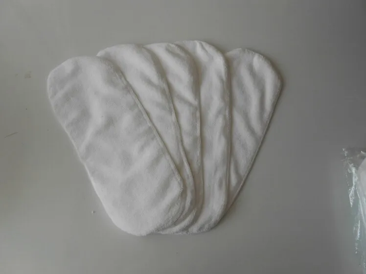 10 предметов в партии 2 слоя ткани младенца подгузник моющиеся вставки Подгузники многоразовая микрофибра Бесплатная доставка QD28