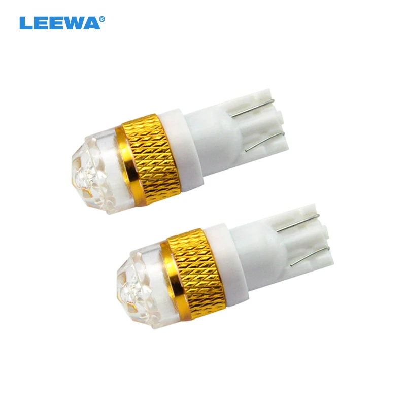 

LEEWA 50 шт. мощный белый T10 W5W 194 168 5730 SMD 2 SMD 2 Led s призматическая поверхность автомобильные светодиодные боковые лампы # CA1778