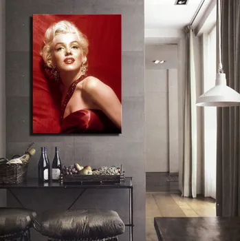 

High Quality 1 Piece Living Room Bedroom Modern Home Art Decoration Marilyn Monroe Oil Painting By Numbers Unframed