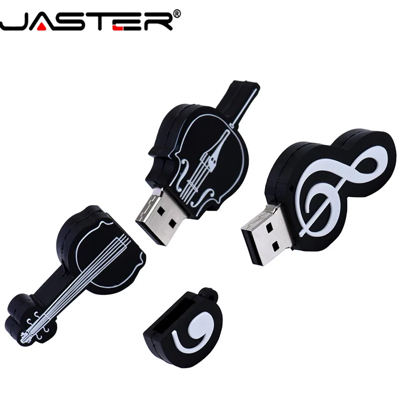 JASTER USB 2,0, новинка, милый флеш-накопитель, usb флеш-накопитель, 4 ГБ, 8 ГБ, 16 ГБ, 32 ГБ, 64 ГБ, гитара, клавиатура, скрипка, флешка памяти