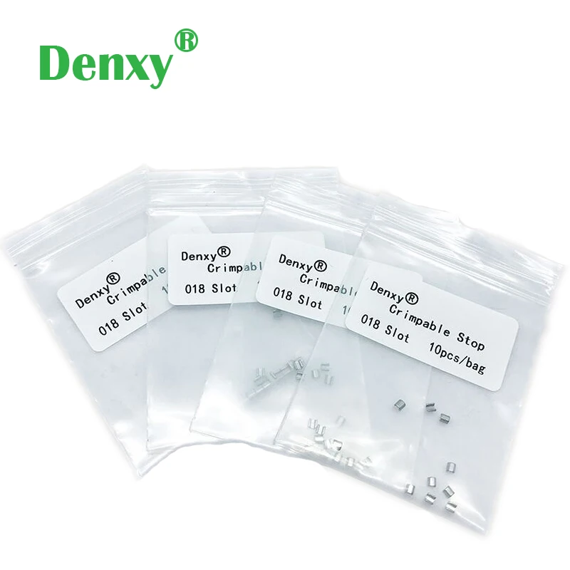 

Denxy-100pcs 018 Slot High Quality Orthodontic Stainless Steel Crimpable Stop For Dentist Bracket Dental Orthodontic bracket