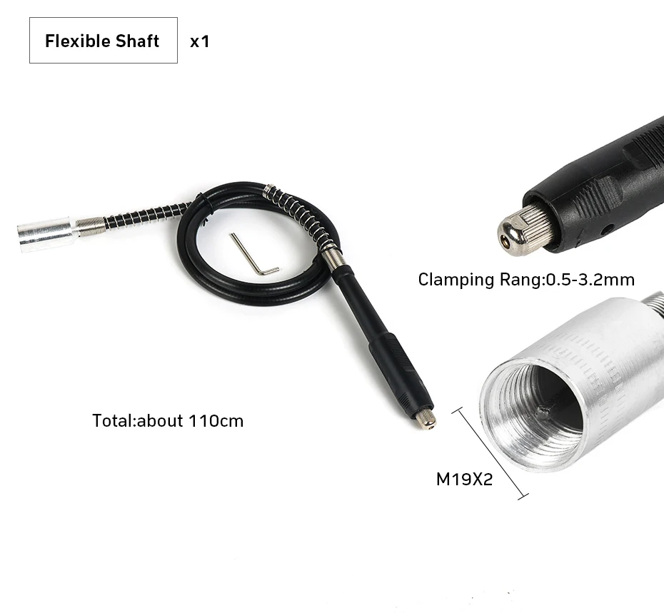 Tungfull набор инструментов для гравера электрическая машина гибкий вал Мини сверлильный патрон Dremel аксессуары Полировочная углеродная щетка