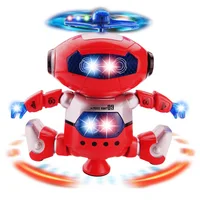 Robot espacial Dancer para niños, juguete inteligente con música y sonido ligero, electrónica para caminar