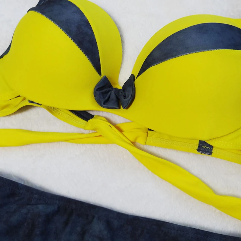 YCDYZ, сексуальный комплект бикини с пуш-ап, купальник, женская одежда для плавания, пляжный купальник, Женский Бразильский бикини, купальник