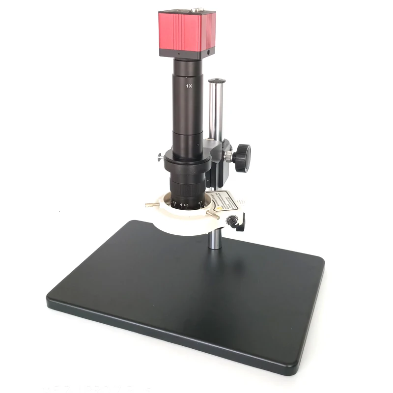 

1080P 60F/S HDMI VGA Digital Microscope Camera Set+Big table Stand+180X/300X C-MOUNT Lens+56 LED Light for phone repair