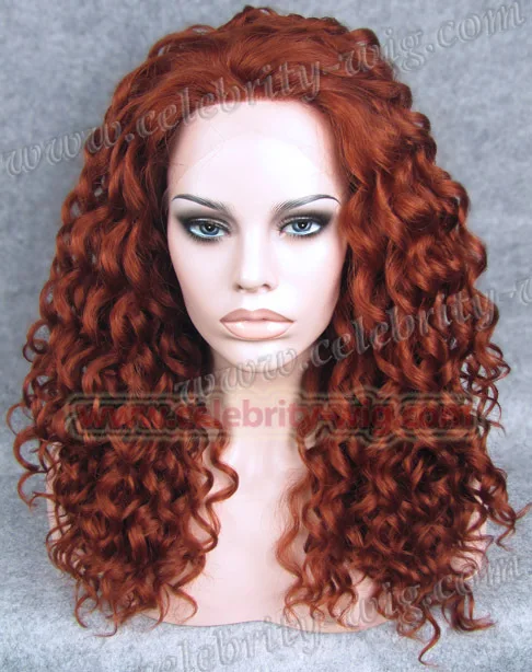 

N3-350 retail red top quality new style synthetic lace front wigs