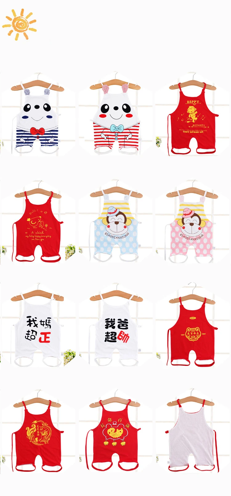 3setlot Newborns Baby's Belly Pocket Pure cotton summer thin leg 0-24months of the newborn children of Girl and boy Throughout the year bellyband clothing (1)