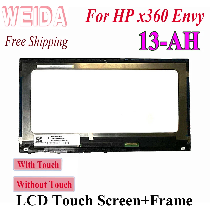 

WEIDA Screen Replacement For HP X360 Envy 13 AH 13-ah series LCD Touch Screen Assembly 13.3 Inch 13-ah0029tu