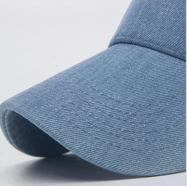 Color sólido Denim lavado Snapback sombreros de otoño de los hombres de verano las mujeres gorra de béisbol Golf bloqueador solar Baseball Casquette de Hockey tapas