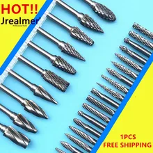 Jrealmer 5 шт./лот ротационные борфрезы из карбида вольфрама 3 мм Rob Head 3-6 мм DIY фреза из карбида вольфрама Burr Dremel инструменты